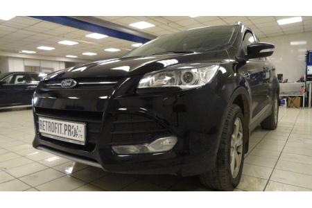 Ford Kuga II (2012-2016) — установка би-галогеновых линз + Angel Eyes + покраска масок