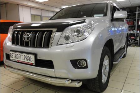 Toyota Land Cruiser Prado 150 (2009-2013) — установка линз в секцию дальнего света