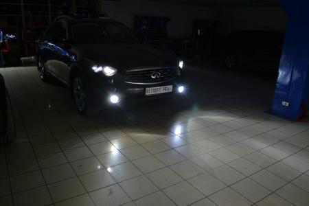 Infiniti FX II (S51) (2008-2013) — замена линз + чернение + LED тюнинг